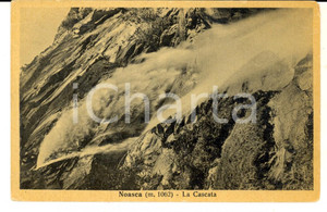 Cartolina originale da collezione 1940 ca NOASCA TO Veduta con la cascata Cartolina postale FP NV 1