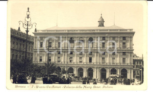Cartolina originale da collezione 1920 ca GENOVA Piazza DE FERRARI Palazzo NAVIGAZIONE GENERALE ITALIANA Cartolina 1