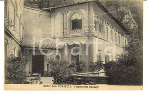 Cartolina originale da collezione 1923 PORRETTA TERME BO Stabilimento donzelle Cartolina postale FP VG 1