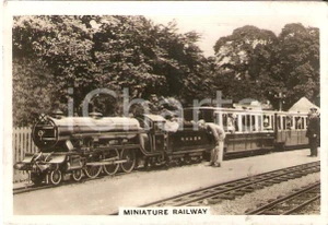 Oggetto da collezione cartaceo 1938 SENIOR SERVICE CIGARETTES British Railway  Miniature railway Card no. 6 1
