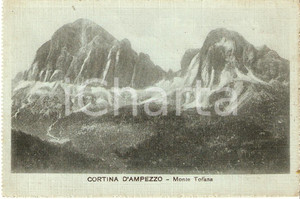 Cartolina originale da collezione 1935 ca CORTINA D AMPEZZO Monte Tofana e poesia Spartaco MURATTI Cartolina FP 1