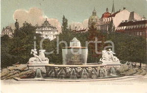 Cartolina originale da collezione 1900 ca MUNCHEN Maximiliansplatz mit Wittelsbacherbrunnen Cartolina FP NV 1