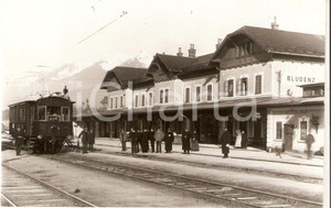 Cartolina originale da collezione 1970 ca AUSTRIA Ferrovie MONTAFONERBAHN Stazione di BLUDENZ Cartolina SLEZAK FP 1