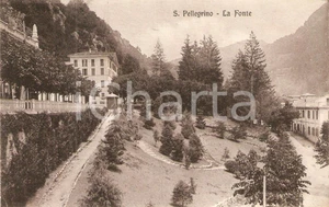 Cartolina originale da collezione 1935 ca SAN PELLEGRINO TERME BG Panorama con la Fonte Cartolina FP VG 1