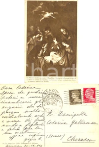 Autografo originale 1934 GENOVA Vergine con i pastori Cartolina alla contessa Cesarina GALLAMAN FP 1