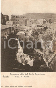 Cartolina originale da collezione 1915 ca TIVOLI RM Panorama dal Ponte Gregoriano Cartolina FP NV 1