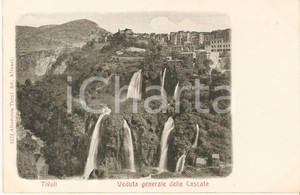 Cartolina originale da collezione 1915 ca TIVOLI RM Veduta generale delle cascate Cartolina FP NV 1