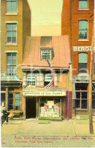 Cartolina originale da collezione 1915 ca PHILADELPHIA USA BETSY ROSS HOUSE birthplace of old glory Cartolina 1