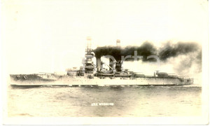Fotografia d epoca originale 1930 ca U.S. NAVY Battleship WYOMING Corazzata Fotografia seriale 1