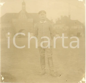 Fotografia d epoca originale 1915 BERLIN TREPTOW WWI Ufficiale tedesco in divisa Fotografia cm 7 x 7 1