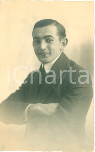 Fotografia d epoca originale 1925 BERLIN DE Ritratto ex ufficiale in abiti civili Foto Atelier PFLUGFELDER 1