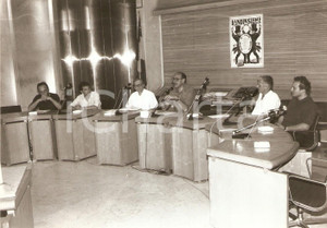 Fotografia d epoca originale 1990 ca PESARO Conferenza stampa BANDINSIEME Incontri bande musicali Foto 1