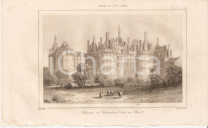 1840 CHAMBORD (FRANCE) Côté du parc du Chateau - L'Univers *Stampa Inc. LEMAITRE