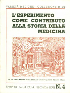 Libro, pubblicazione d epoca 1937 Alberico BENEDICENTI Esperimento come contributo alla storia della medicina 1