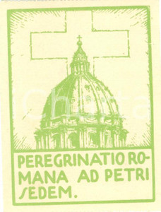 Documento originale, autentico 1940 ROMA Peregrinatio Romana ad Petri Sedem tessera 1