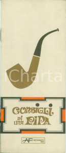 Materiale pubblicitario d’epoca 1968 ROMA Artigianato pipe RAFFAELLO Consigli di una pipa Catalogo ILLUSTRATO 1