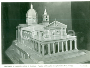 1955 CITTÀ DI CASTELLO (PG) Ampliamento Santuario di CANOSCIO *Foto del plastico