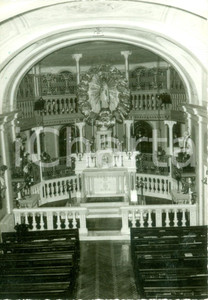 Cartolina originale da collezione 1955 IVREA TO Il nuovo altare Casa Madre delle Suore della caritÃ  Cartolina 1