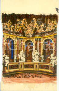 Cartolina originale da collezione 1955 ca PADOVA Cappella delle Reliquie o Tesoro Cartolina colorata a tempera NV 1