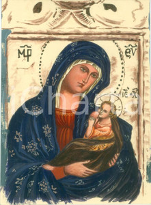 Fotografia d epoca originale 1955 MOTTA DI LIVENZA TV Basilica Madonna dei Miracoli Colorata a tempera 1