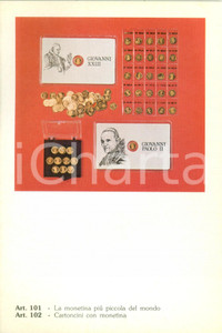 Materiale pubblicitario d’epoca 1983 MILANO Catalogo EUROCOINS Monete papali GIOVANNI PAOLO II Illustrato 1