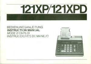 Materiale pubblicitario d’epoca 1979 TRIUMPH 121 XPD calcolatrice Libretto di istruzioni ILLUSTRATO 1