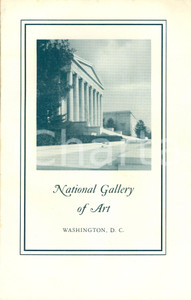 Materiale pubblicitario d’epoca 1954 WASHINGTON D. C. USA The National Gallery of Art Opuscolo ILLUSTRATO 1