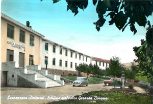 Cartolina originale da collezione 1969 LAURENZANA PZ Scuole elementari GERARDO BONOMO Cartolina FG VG 1