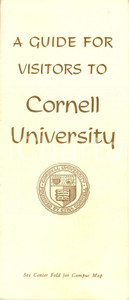 Materiale pubblicitario d’epoca 1953 ITHACA USA A guide for visitors to CORNELL UNIVERSITY Opuscolo con mappa 1