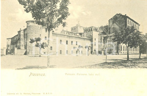 Cartolina originale da collezione 1910 ca PIACENZA Veduta del lato sud del Palazzo FARNESE Cartolina postale FP NV 1
