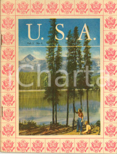 Libro, pubblicazione d epoca 1945 ca USA Panorami d America e ritratti di americani Vol. 2 nÂ° 6 BENET 1