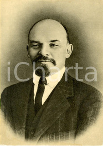 Cartolina originale da collezione 1969 MOSCA Propaganda URSS Vladimir Ilic LENIN a ZURIGO nel 1916 Ristampa 1