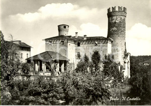 Cartolina originale da collezione 1960 ca FAULE CN Veduta esterna del castello del paese Cartolina postale FG NV 1