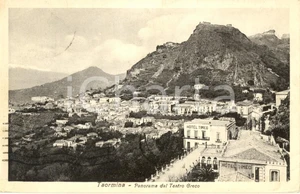 Cartolina originale da collezione 1936 TAORMINA ME Panorama dal Teatro Greco con hotel TIMEO cartolina FP VG 1