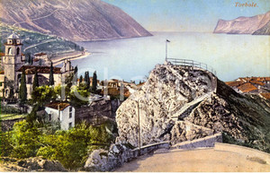 Cartolina originale da collezione 1910 ca NAGOTORBOLE TN Veduta del Lago di GARDA Cartolina postale FP NV 1