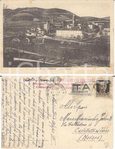 Autografo originale 1943 WW2 MONASTERO BORMIDA 37Â° Fanteria Fucilieri Vincenzo IOVENITTI alla madre 1