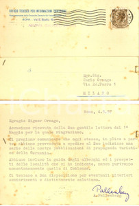 Cartolina originale da collezione 1957 ROMA Ufficio Tedesco Informazioni Turistiche Cartolina INTESTATA FG VG 1