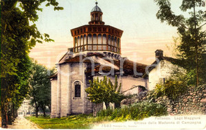 Cartolina originale da collezione 1911 VERBANIA Abside della chiesa della MADONNA DI CAMPAGNA a PALLANZA FP VG 1