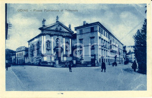 Cartolina originale da collezione 1915 ca UDINE Palazzo Patriarcale e chiesa SANT ANTONIO in piazza PATRIARCATO 1