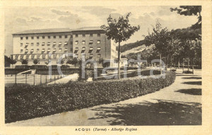 Cartolina originale da collezione 1943 ACQUI TERME AL Veduta esterna dell albergo REGINA Cartolina postale FP 1