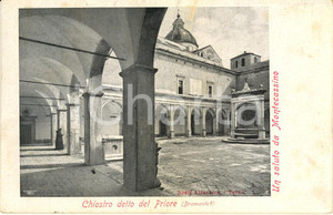 Cartolina originale da collezione 1906 ABBAZIA DI MONTECASSINO FR Il chiostro detto del Priore Cartolina FP VG 1