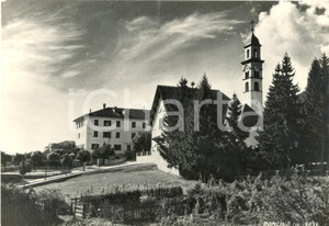 Cartolina originale da collezione 1958 PANCHIA TN La chiesa parrocchiale in valle di FIEMME Cartolina FG VG 1