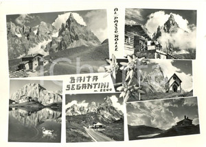 Cartolina originale da collezione 1960 PASSO ROLLE TN Vedutine della BAITA SEGANTINI Cartolina postale FG VG 1