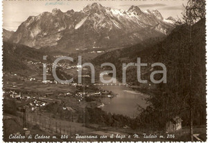 Cartolina originale da collezione 1952 CALALZO DI CADORE BL Panorama con lago e Monte TUDAIO Cartolina FG VG 1