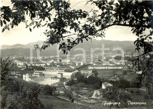 Cartolina originale da collezione 1961 FABRIANO AN Panorama del paese con le cartiere MILIANI Cartolina FG VG 1