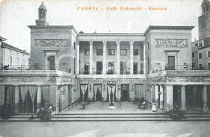Cartolina originale da collezione 1918 PADOVA La facciata del caffÃ¨ PEDROCCHI Cartolina ANIMATA FP NV 1