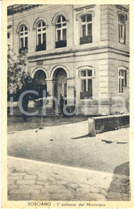 Cartolina originale da collezione 1956 SCISCIANO NA Il palazzo del municipio Cartolina ANIMATA FP VG 1