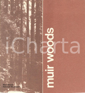 Materiale pubblicitario d’epoca 1985 SAN FRANCISCO USA MUIR WOODS National Monument Opuscolo con mappa 1