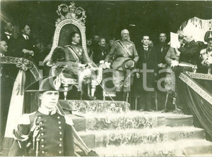 Documento originale, autentico 1930 ca TORINO RIVA DESTRA Umberto II su palco reale inaugura Colonna ai Caduti 1