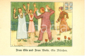 Materiale pubblicitario d’epoca 1930 ca BAD SALZUFLEN Hoffmann s Stärkefabriken Frau Eile und Frau Weise 1 1